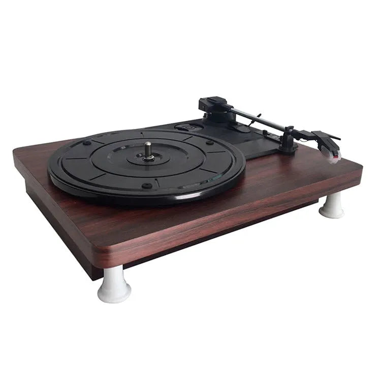 Record player phonograph 300x250x100mm requiring external amplifier for tablet phone vinyl playback