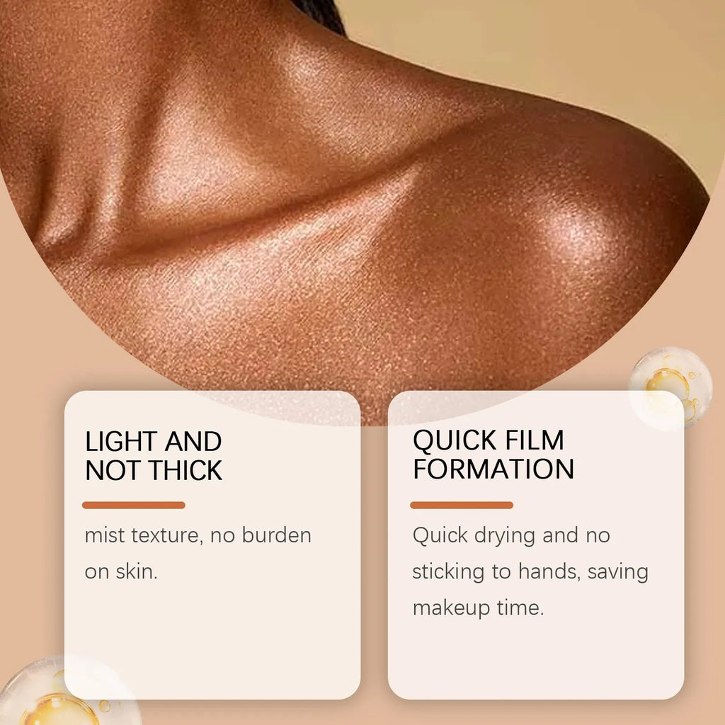 Shiny Body Spray 100ml bottle with glittering liquid for temporary skin decoration