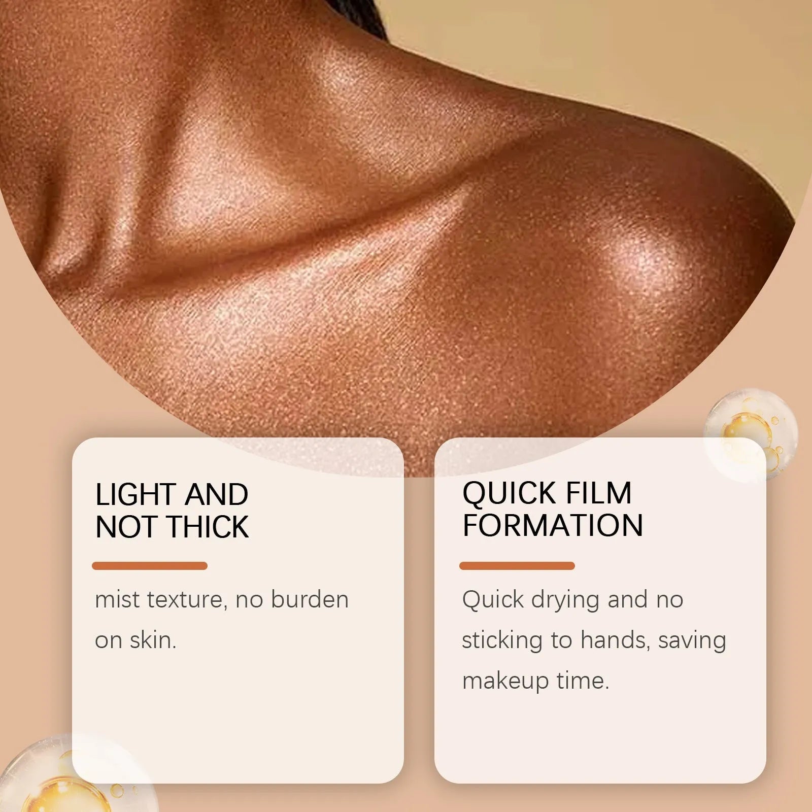 Shiny Body Spray 100ml bottle with glittering liquid for temporary skin decoration