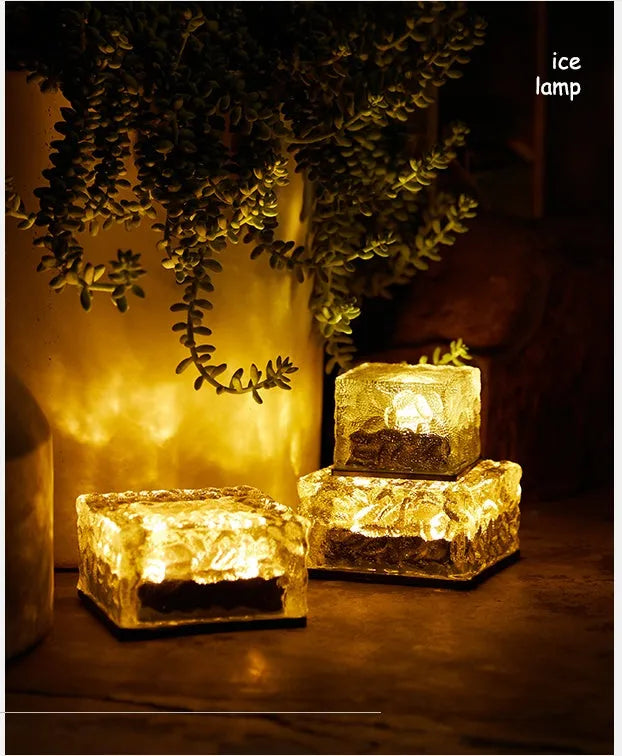 Solar hanging garden light with IP65 waterproof rating and toughened glass body for balcony or yard