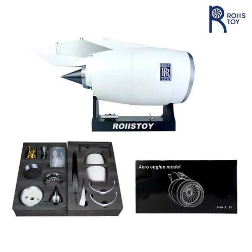 Airbus A380 model assembly kit 41cm plastic with blue light and red tail flame on display base