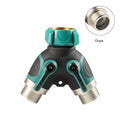 Garden zinc alloy ball valve diverter with 6 hose connection points for irrigation control