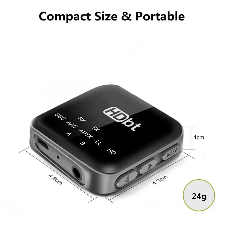 B20mini Bluetooth 5.0 audio adapter transceiver for smart earphones with 10 metre range