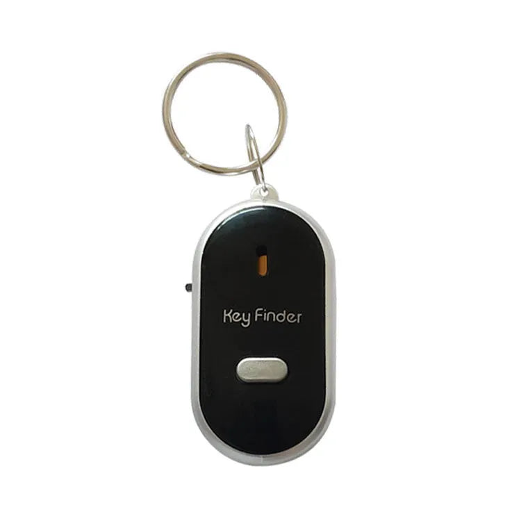 Oval plastic key finder pendant in five colour options: red, blue, white, black, and orange.