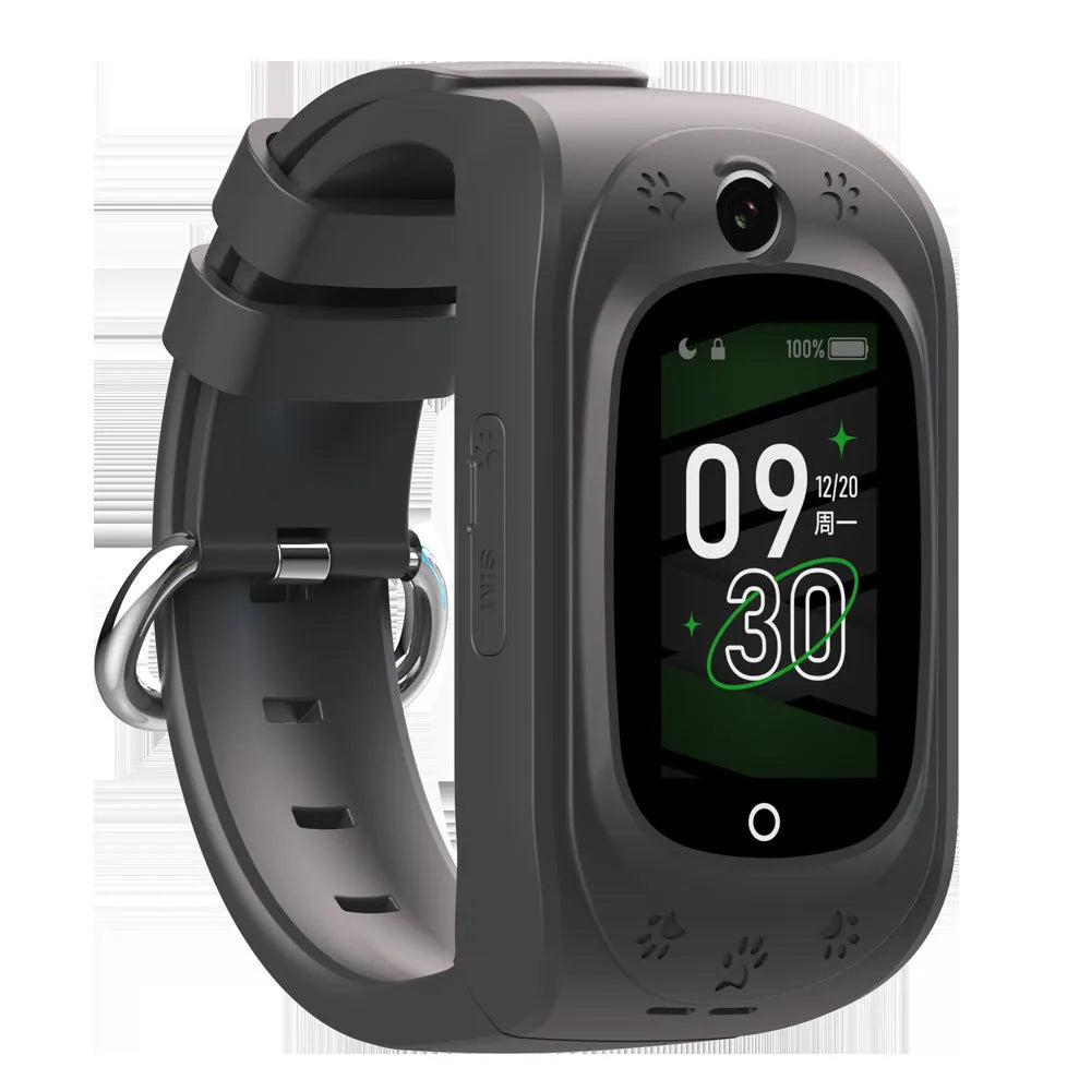 Children's multifunctional waterproof smart watch with touch screen in pink, blue or black