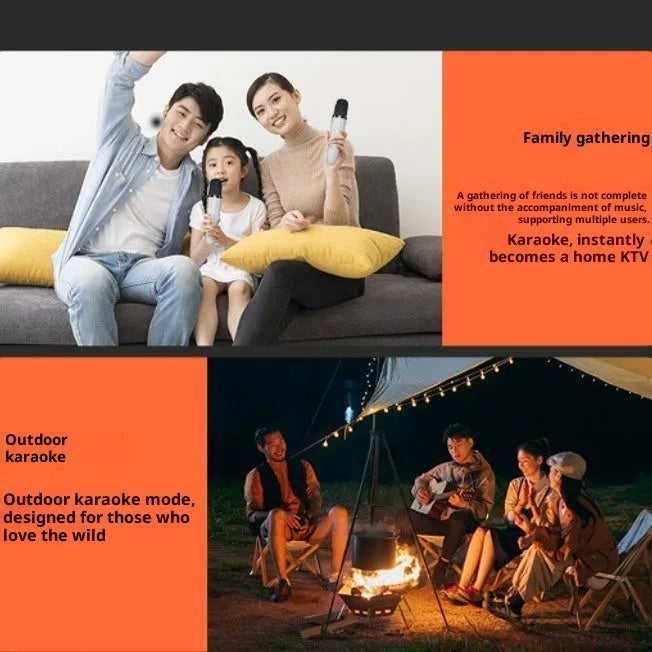 Outdoor Bluetooth speaker with two microphones, black colour, strap included
