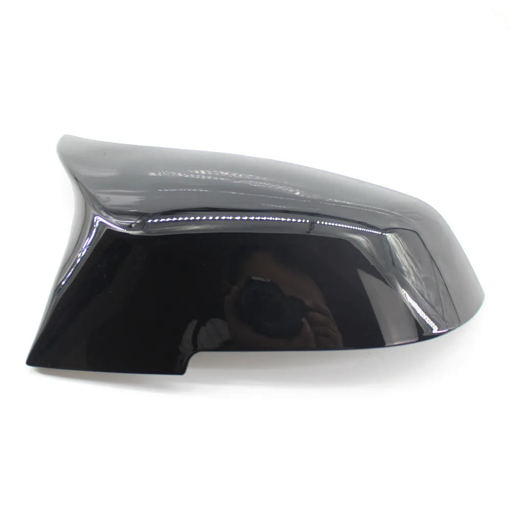 Paint bright black modified horn rearview mirror shell for BMW 3 Series and 4 Series F-model cars.