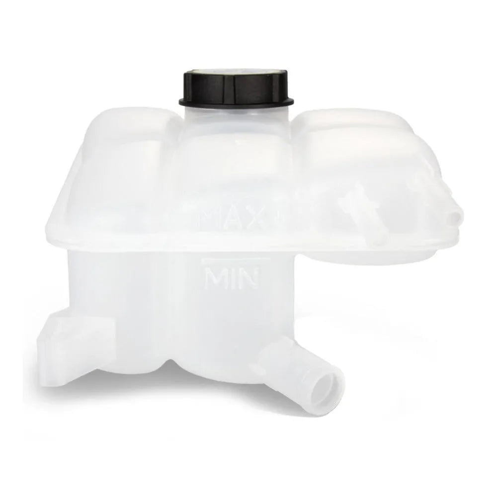 White plastic coolant expansion tank with cap for Ford Focus MK2 2004-2011