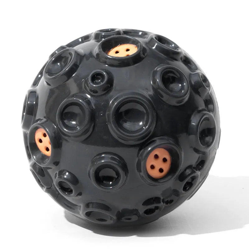 Colourful durable dog chew ball with a bumpy texture for aggressive chewers.
