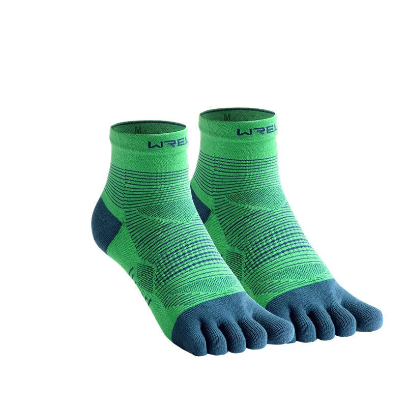 Coolmax professional sports toe socks in multiple colours with individual toe compartments