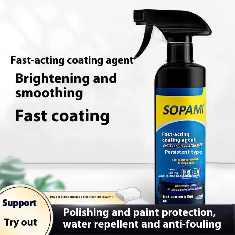 Automotive coating agent car paint waxing liquid nanometer crystal in spray bottle