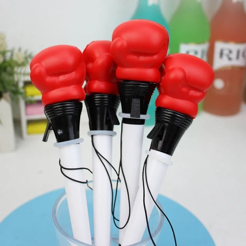 Four pressure relief pens with plug-in sleeve mechanisms and 0.7mm bullet tips