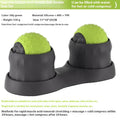 Oil fruit green and caramel mocha massage balls for cold hot compress therapy and muscle relaxation.