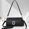 Women's PU leather shoulder handbag with crossbody strap in multiple colour options
