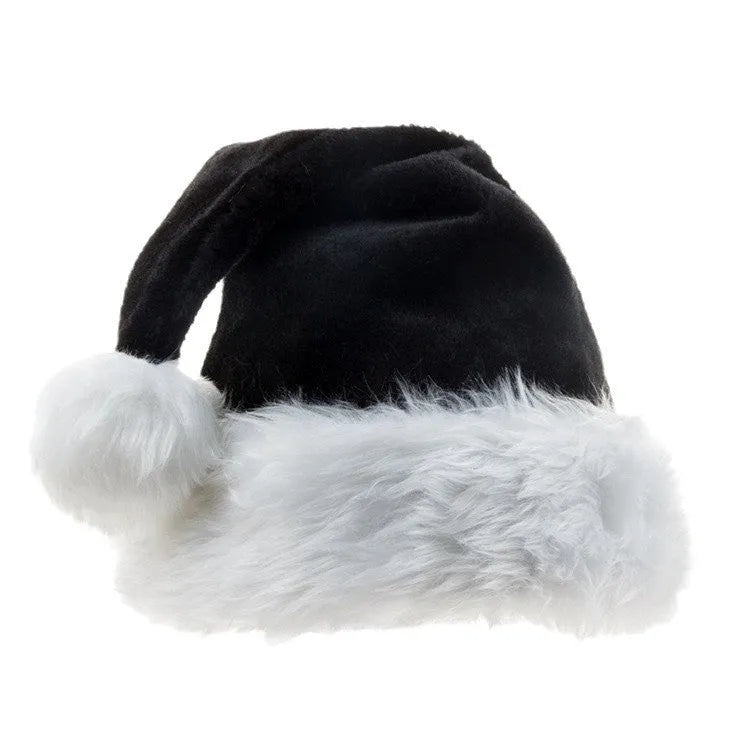 Plush thickened Christmas hat in European classical style with polyester fabric
