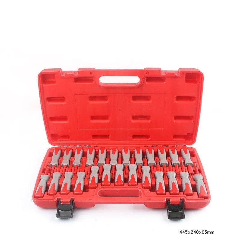 25-piece car terminal removal tool kit with storage case for automotive electrical disassembly