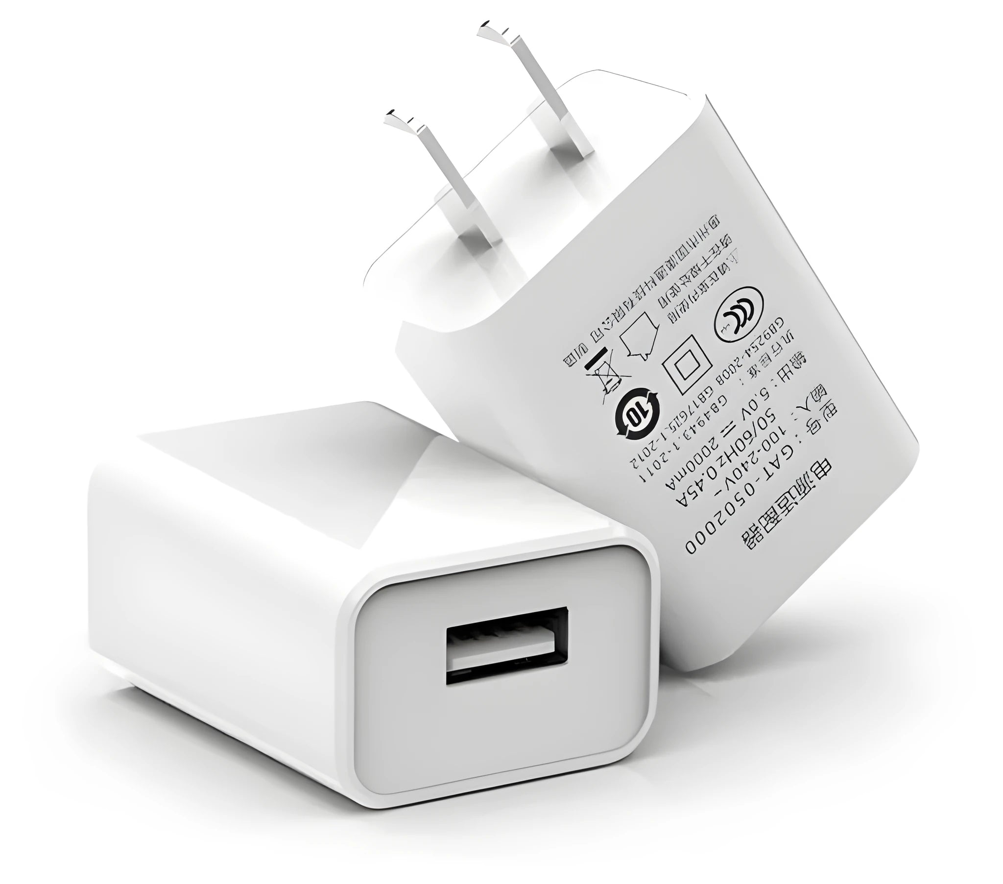 5V1A USB wall charger unit with UK plug and 2 metre Android charging cable