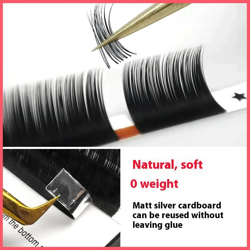 16-row dense false eyelashes in mink hair material showing length options from 8mm to 18mm