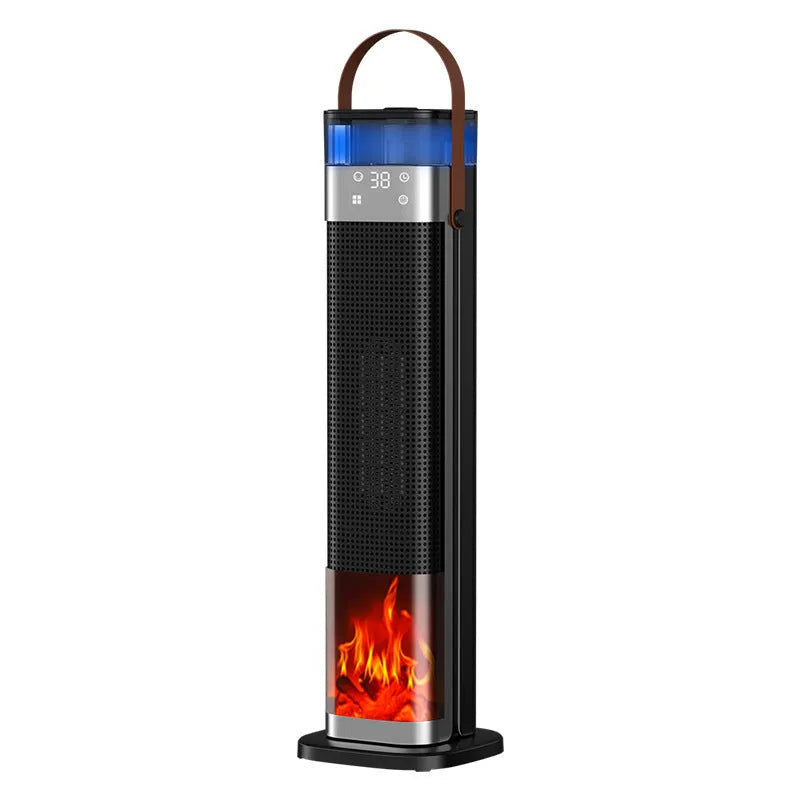 Upgraded humidifying colour vertical heater with remote control measuring 16x16x52.6cm