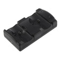Black PS3 dual charger with charging stand for two PlayStation 3 controllers