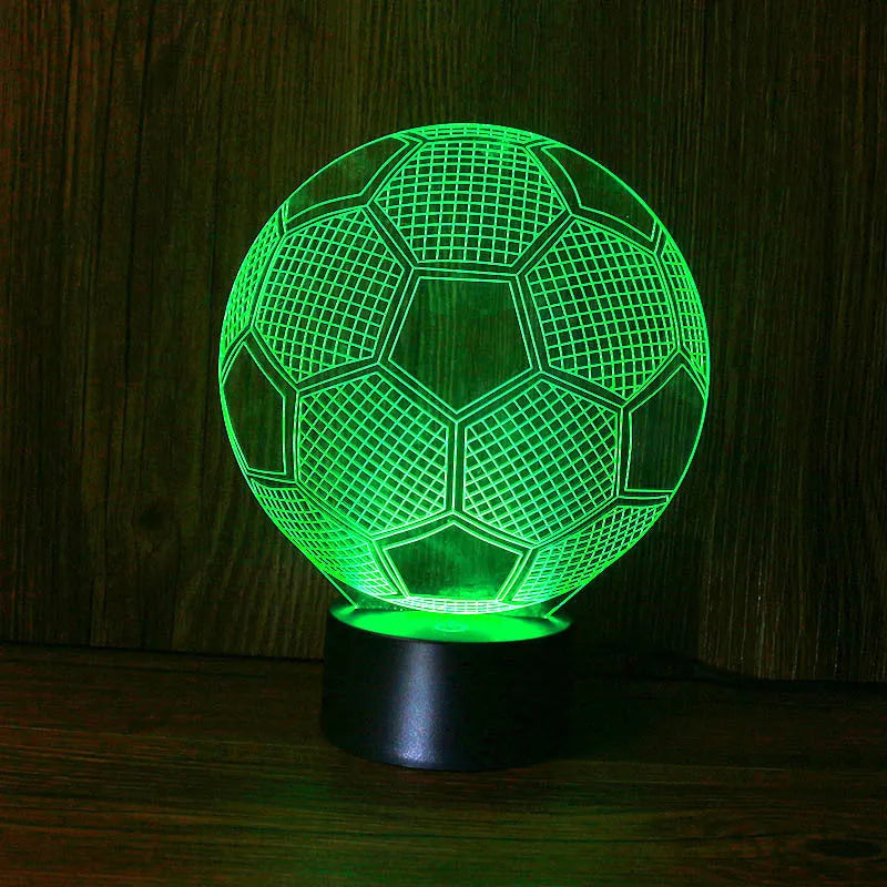 LED night light with acrylic shade, USB power base, and press or touch control