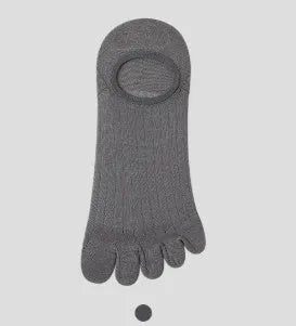 Modal cotton five-finger ultra-thin breathable boat socks in black colour option