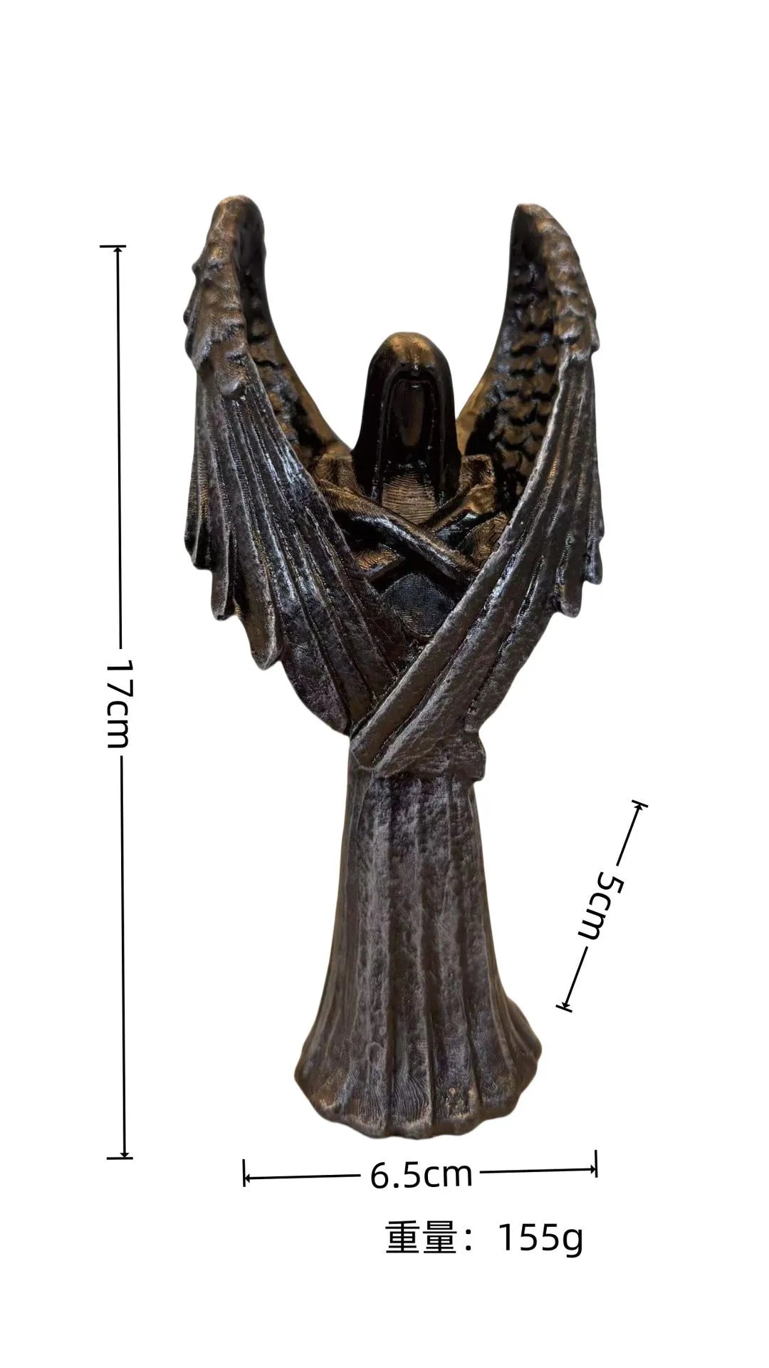 Dark Angel decorative resin statue figurine ornament on display.