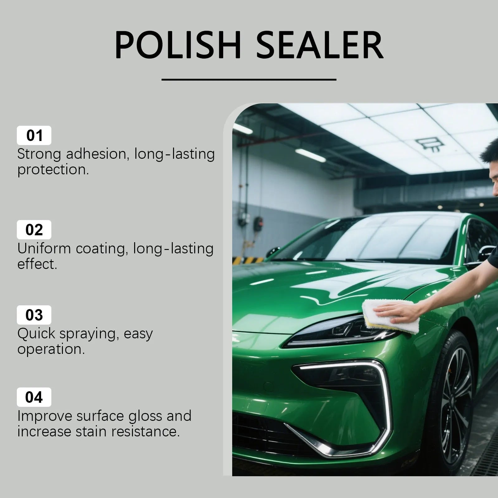 120ml bottle of liquid ceramic coating protective spray for surfaces.