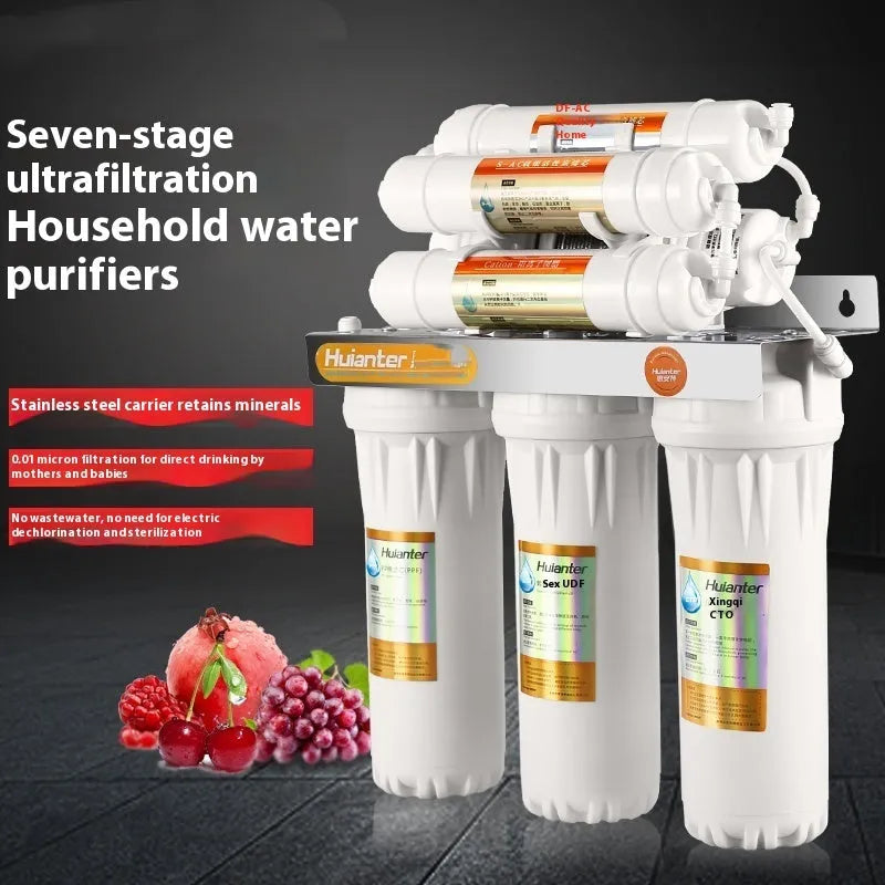 White plastic water purifier filter element for household tap water filtration