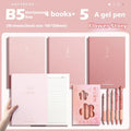 Four creative trend notebooks with paper cover in Dream on the Cloud, Cheese Grape, Flower Words, and Tea Fun designs