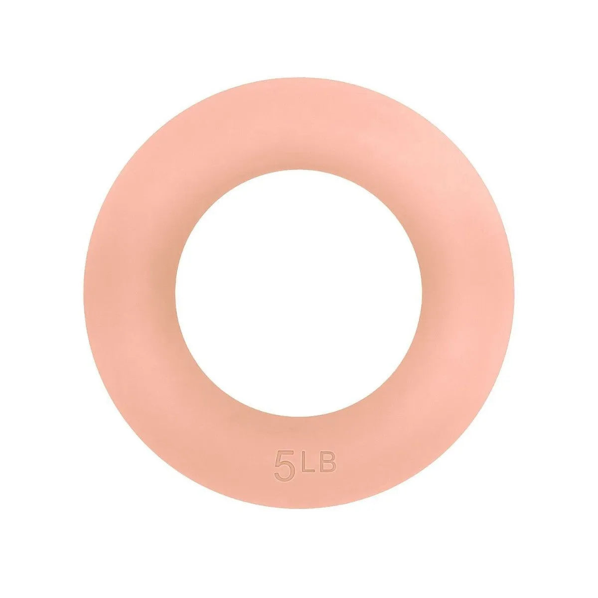 Glossy yoga weight ring in 5 lb or 10 lb silicone iron, available in black, pink, gray green, milk tea, flesh pink, and beige.