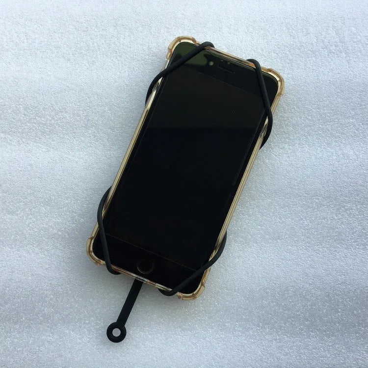 Universal silicone phone case with lanyard, fits 4 to 6.5 inch phones, available in multiple colours including black, white, red, orange, blue, green, and pink.