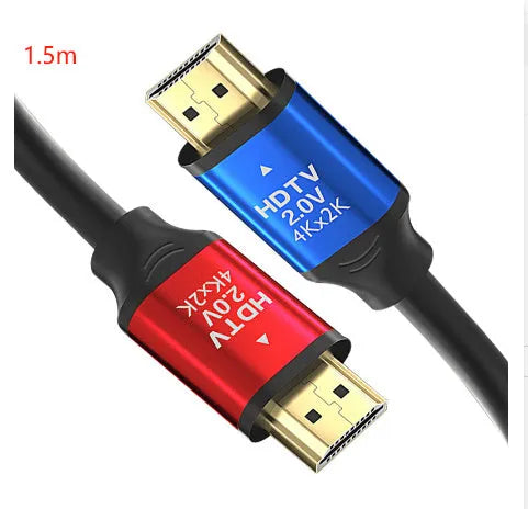 HDMI cable with aluminium alloy gold-plated connector, available in multiple lengths for computer monitors.