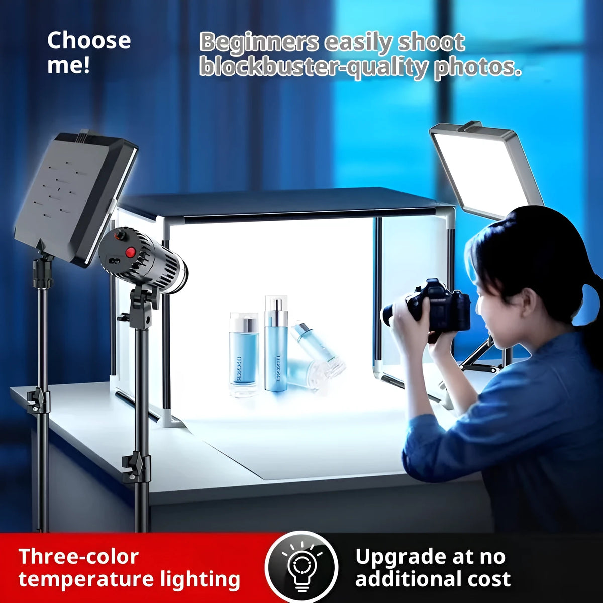 Large LED studio softbox light, 40x60cm cabinet-style panel for photography and video studio use