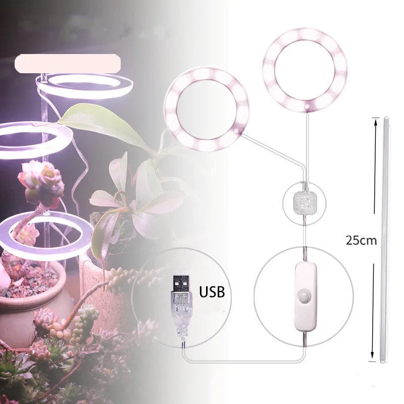 USB LED full spectrum grow light for indoor plants with acrylic stick