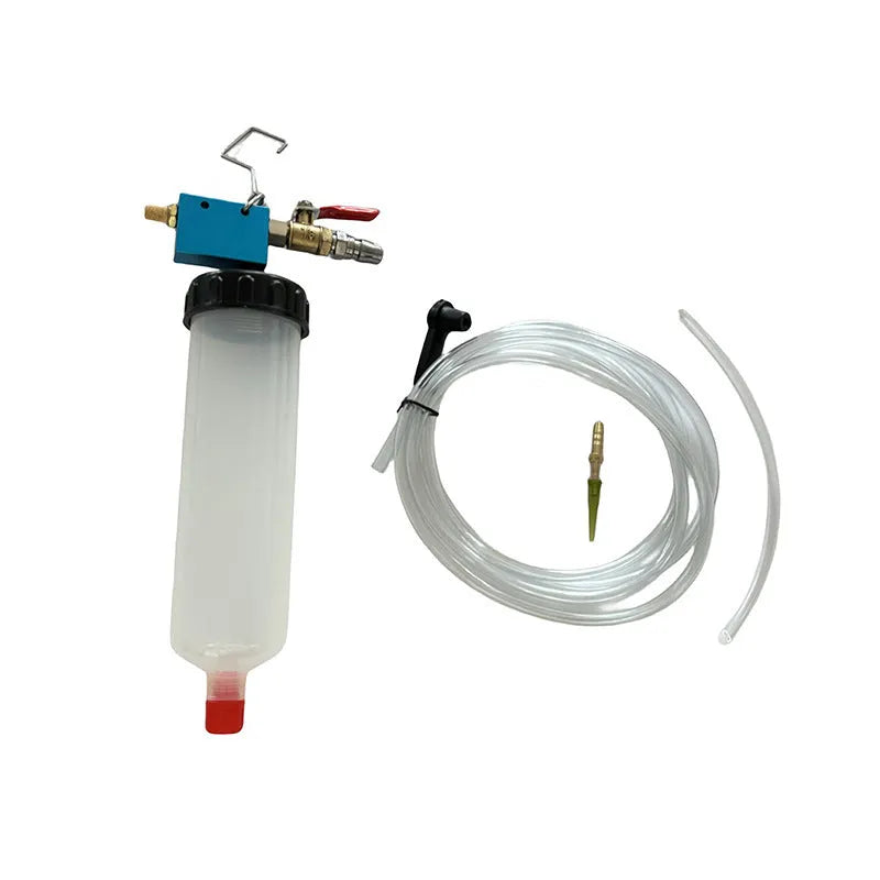 300cc dark blue PP brake fluid replacement tool with connector and pipe for vehicle maintenance