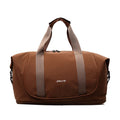 A milky white Oxford cloth crossbody bag for yoga and fitness, shown in a one-shoulder carry style.