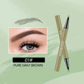 Two fork waterproof eyebrow pencil fine liquid tip brown black