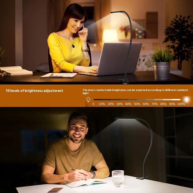 LED floor lamp with 26cm head and 100 beads, USB powered, 13W 5V, for reading and learning