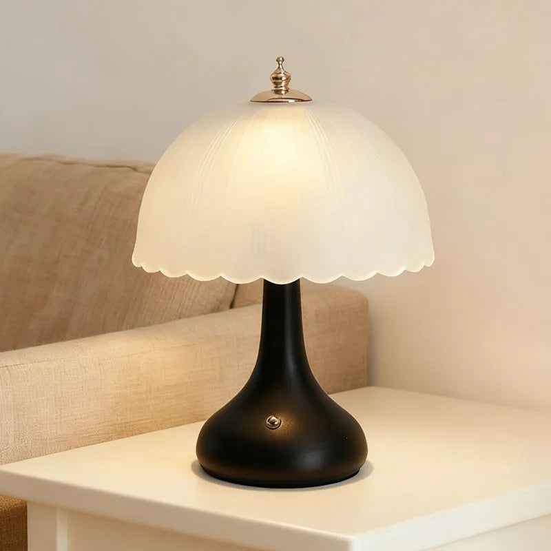Geometric 3D modern simplicity table lamp with warm light, available in black, dark green, gray, orange, pink, red