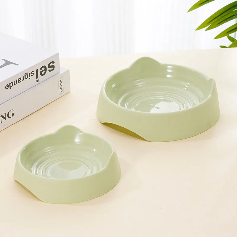 Ceramic dog slow feeder bowl with maze design in blue colour for controlling fast eating