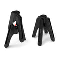 Black ABS four-in-one Joy-Con charger holder with Type-C interface for Switch OLED and Switch rod end.