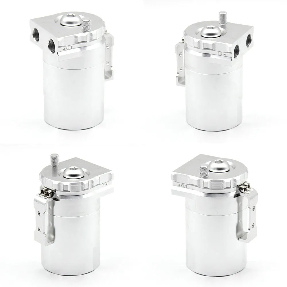 Aluminium alloy car engine oil breather pot in red, blue, black or silver for universal vehicle modification