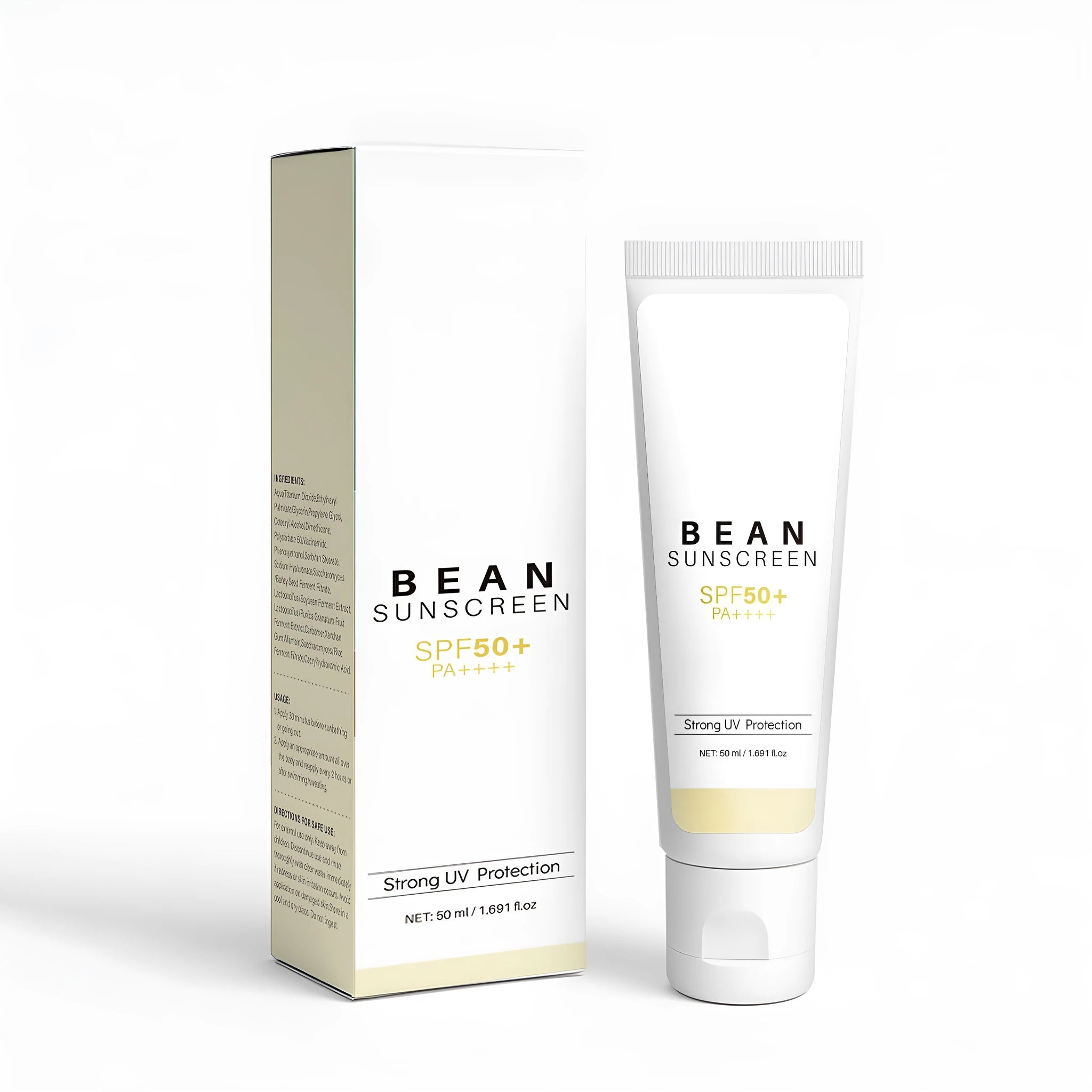 50ml waterproof makeup primer cream tube with UV protection and moisturising properties