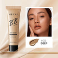 Waterproof sweat-resistant BB cream cosmetic product showing four colour options