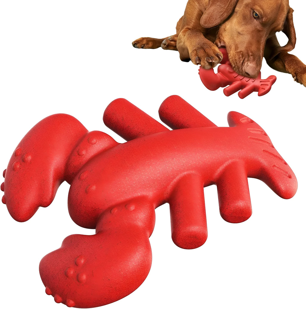 Large red durable nylon chew toy for aggressive chewing big dogs