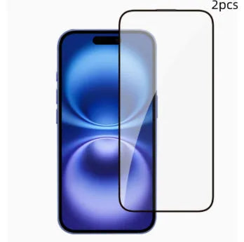 Tempered glass screen protector for iPhone 15 14 13 12 11 X series with anti-fingerprint coating