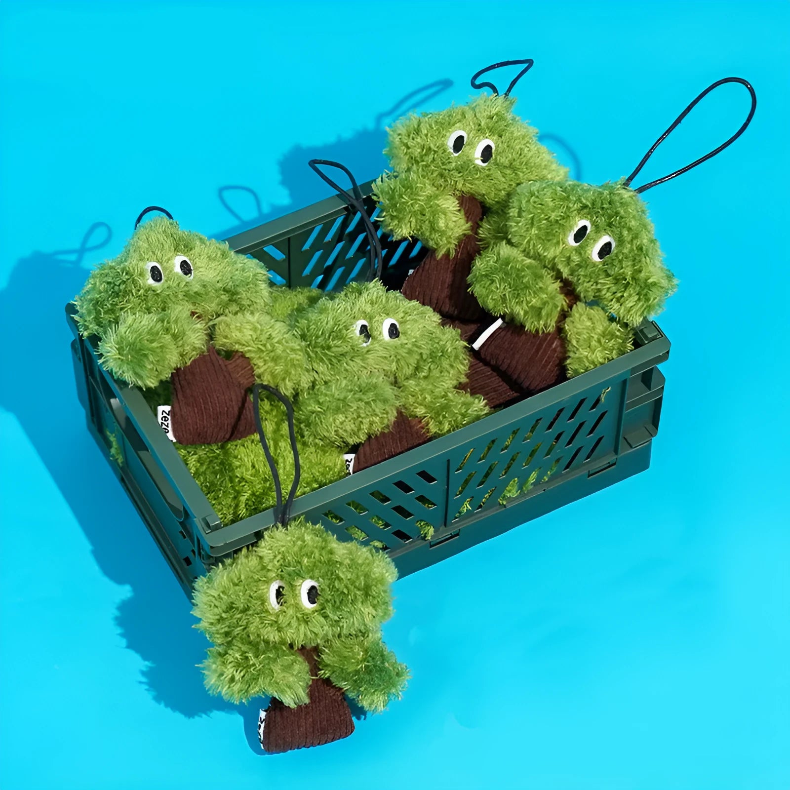 Cat toy with pine tree shaped catnip bag on teasing stick for interactive play