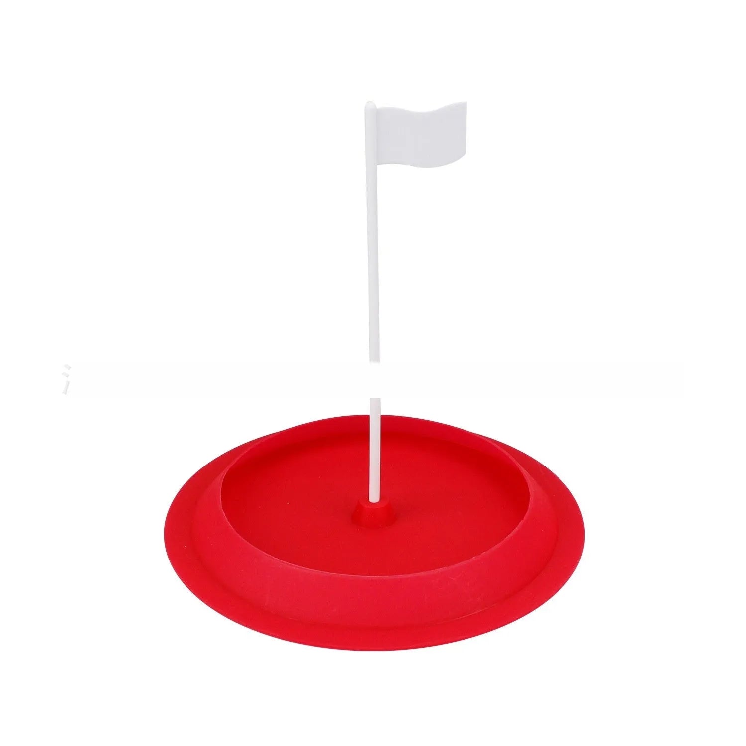 Silicone golf putting practice cup with 16cm diameter in red, green or blue