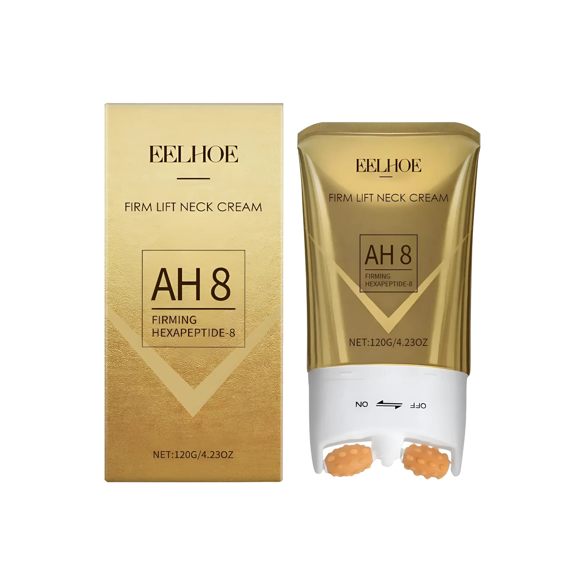 120g jar of firm lift neck cream with peptide and ceramide formula for neck skincare